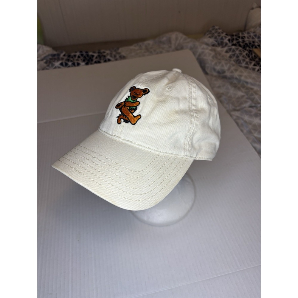Grateful Dead Embroidered Dancing Bear Green Scarf Mad Engine Adjustable Hat